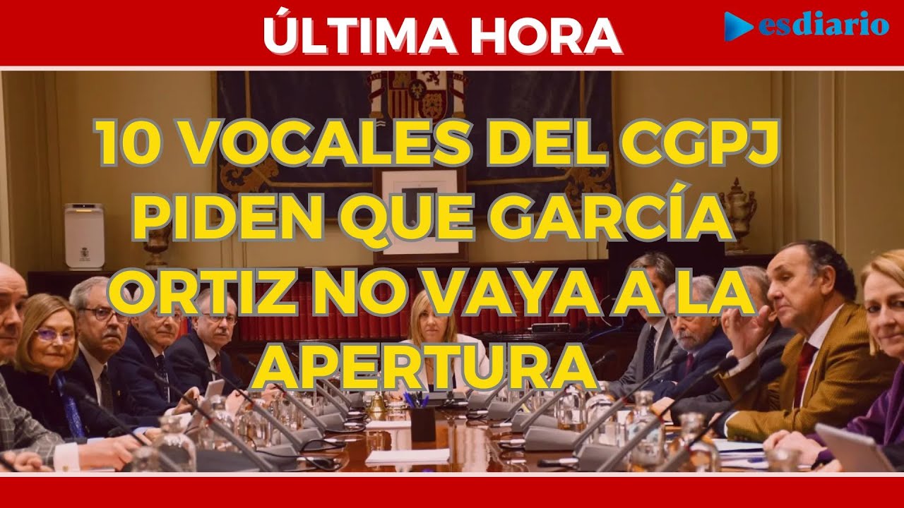 #ÚLTIMAHORA palo a Bolaños y el Fiscal: vocales del CGPJ piden que no ...