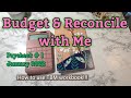 How To Budget for Beginners | Budget &amp; Reconcile with Me Paycheck #1 | January 2022|THE BUDGET MOM