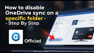 How to disable OneDrive sync on a specific folder - Step By Step