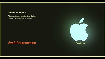 Palindrome number in swift- LeetCode
