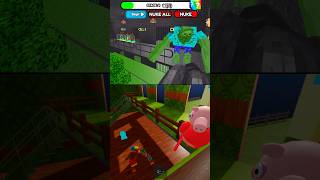 MINECRAFT ZOMBIE MUTANT JUMPSCARE VS PEPPA PIG BARRY'S JUMPSCARE #roblox #games #shortsfeed #shorts