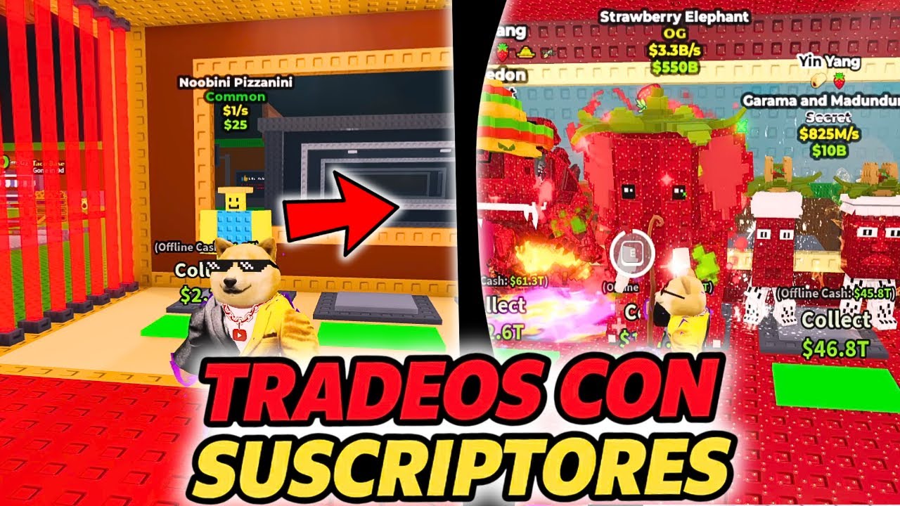 ¿PUEDO CAMBIAR NOOBINI PIZZANINI POR STRAWBERRY ELEPHANT? 😱