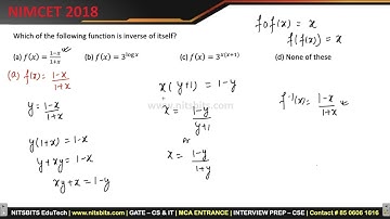#3 - NIMCET 2018 | Previous Year NIMCET Question Paper Solution | NITsbits NIMCET Coaching in Delhi