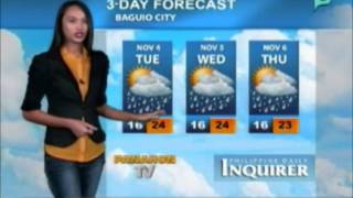 NewsLife: WEATHER FORECAST for November 4, 2014 (Tuesday)