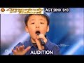 Jeffrey Li 13 years old sings “Raise Me Up” Simon Will Give Him a DOG America's Got Talent 2018  AGT