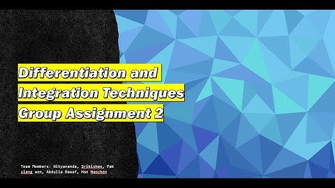 EngineeringMathematics1-Group 35 Assignment 2: Integral and Differential Applications in Engineering