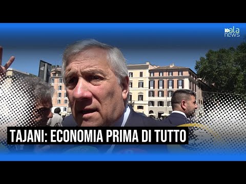 Video Tajani: Priorità all'economia, sì ad abbattimento tasse su tredicesima