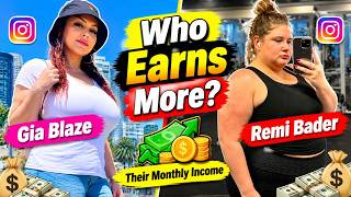 Gia Blaze vs Remi Bader, income 💰 Comparison  Monthly & Yearly Earnings.