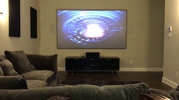 SI Zero Edge Black Diamond w/ Epson 5040UB 4K Demo in Fairview Texas. LIGHTS ON