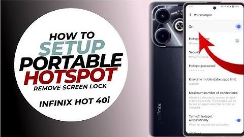 How to Set Up Portable WiFi Hotspot on Infinix Hot 40i | Share Internet Easily (2025 Guide) 