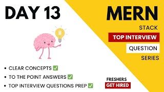 🔴#13 MERN Stack Interview Questions | Fresh Graduates Must Watch