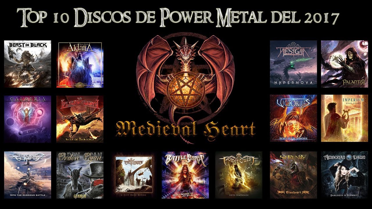 Top 10 Discos de Power Metal del 2017 YouTube