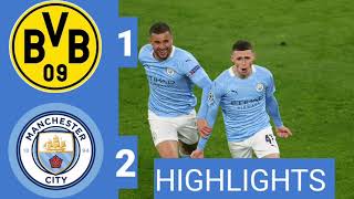 💥ملخص مباراة l بروسيا دورتموند l مانشستر سيتي 1_2 وجنون عصام الشوالي 🎙️اليوم2021 /04/14