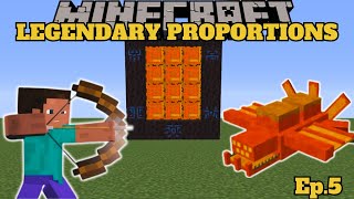 Minecraft: LEGENDARY PROPORTIONS - Exploring the new dimension and fighting GRAW BOSS!