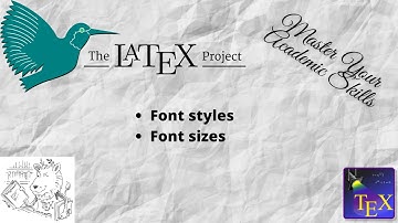 Latex tutorial: 2.4 font families and sizes