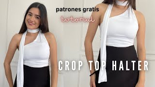 Crop Top Halter. Tutorial Express🩷 -Becky Valenzuela