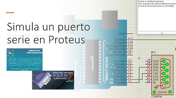 ¿Cómo simular un puerto serie en Proteus?
