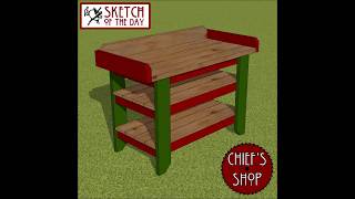 Chiefs Shop Sketch of the Day: Garden Workbench