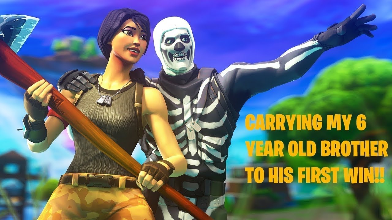 CARRYING MY 6 YEAR OLD BROTHER TO HIS FIRST WIN YouTube