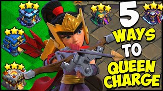 Doing 5 Different Queen Charges in ONE Video! Can I WIN SOLO?!?