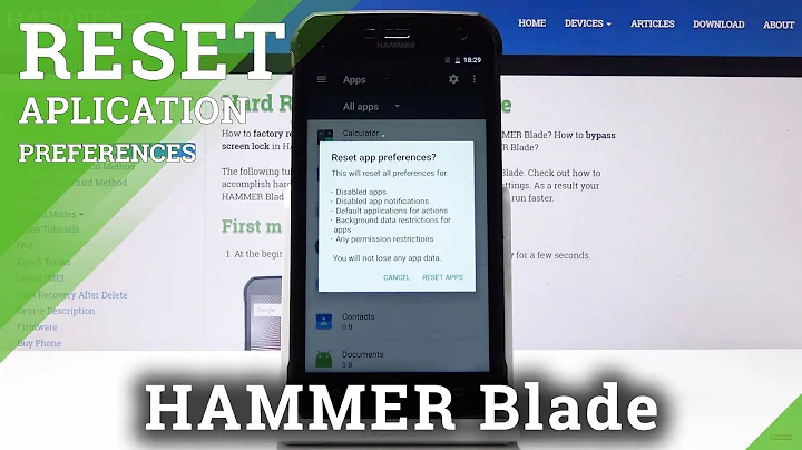 How to Reset App Preferences in HAMMER Blade - Restore Default Settings