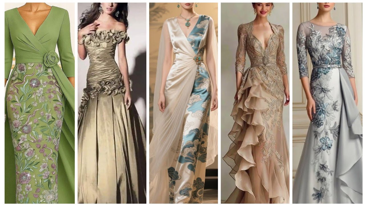 Most beautiful party wear gown designing ideas 