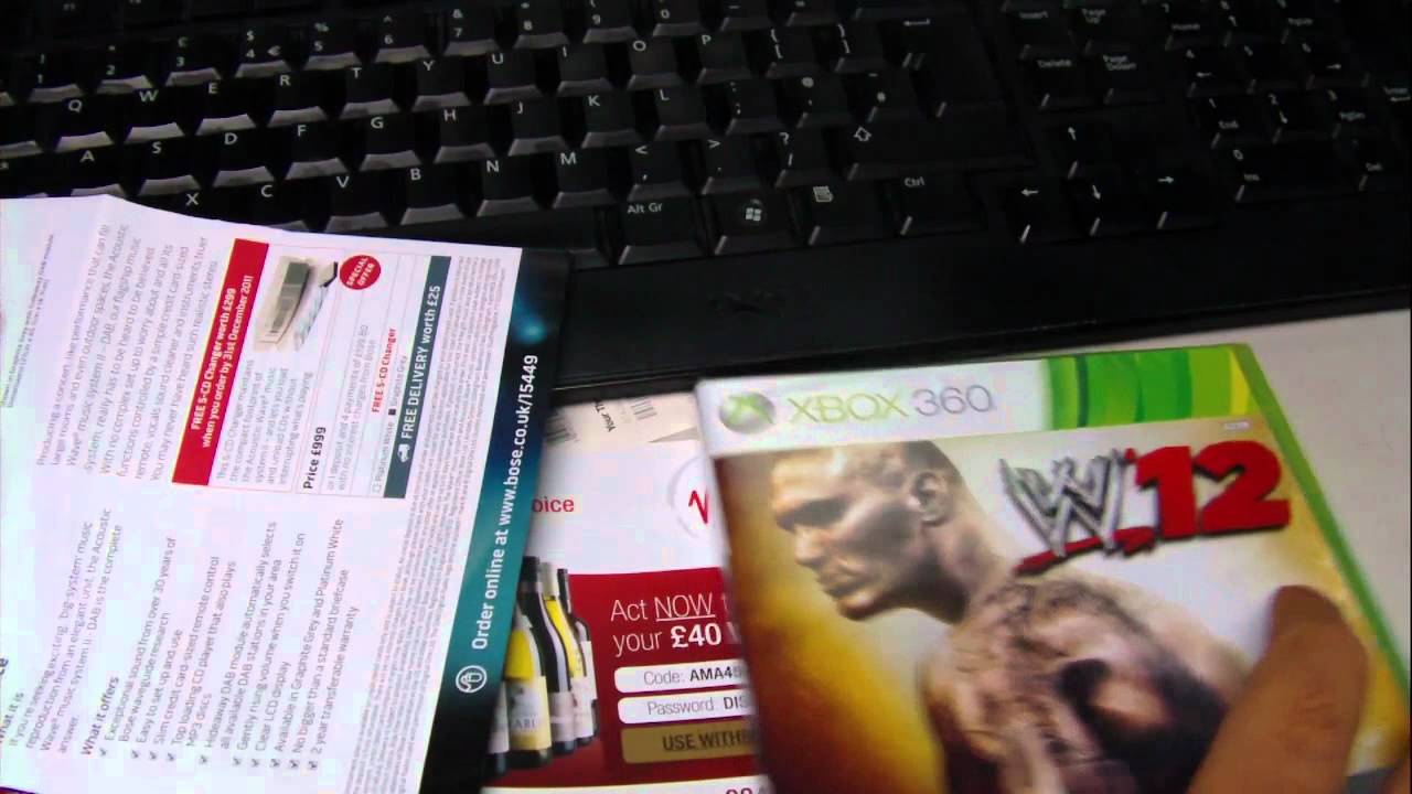 WWE '12 Xbox 360 Unboxing YouTube