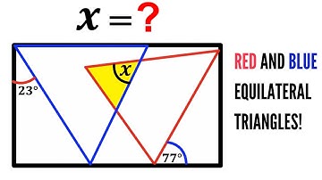 Can you find the angle X? | (Chasing angles) | #math #maths | #geometry