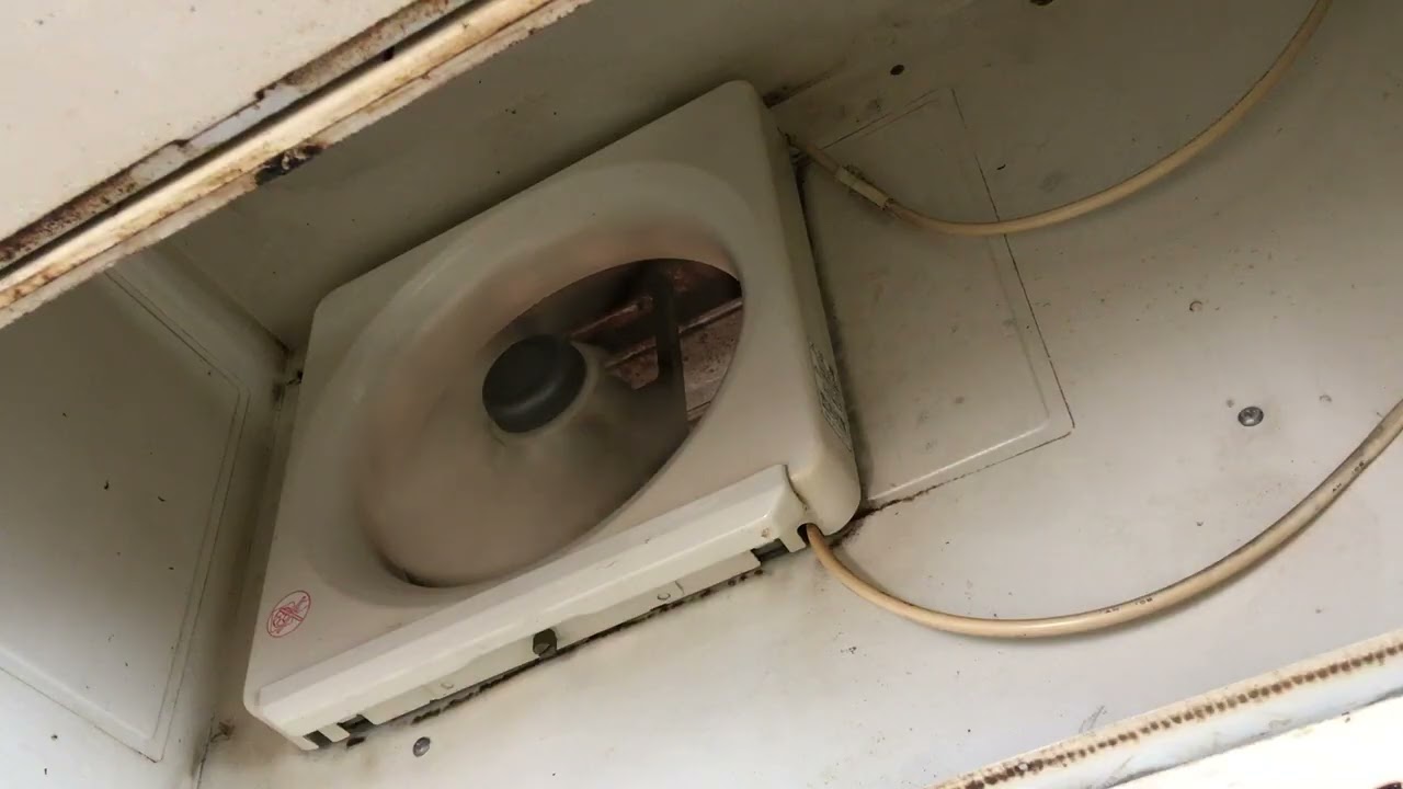 換気扇：フラップ閉まらず＆閉めるコツ（フラップ閉音あり）