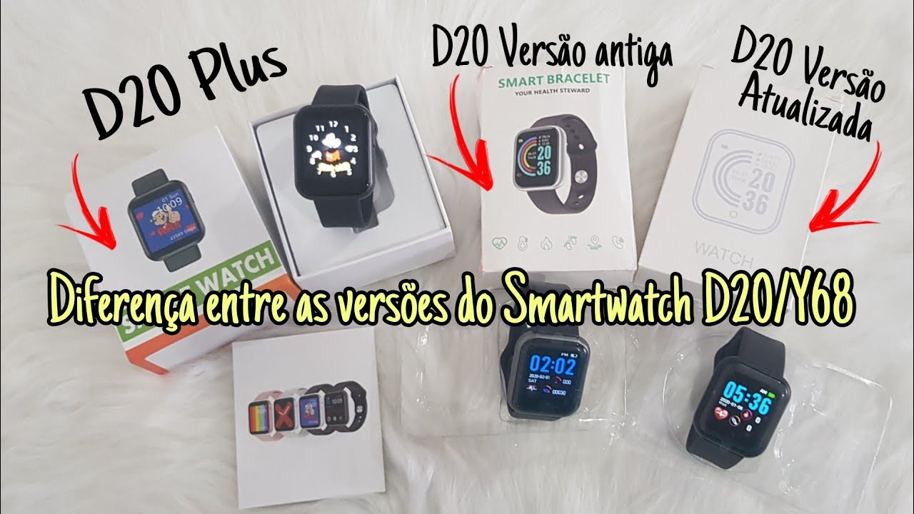 smartwatch d20 especificações