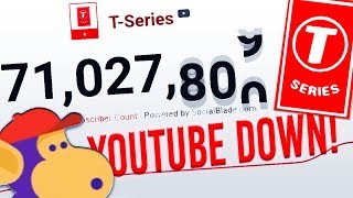 T-Series Getting Subs When YouTube Was Down AGAIN!!