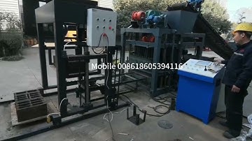 Automatic qtj4-25d Cement concrete hollow block making machine #georgia