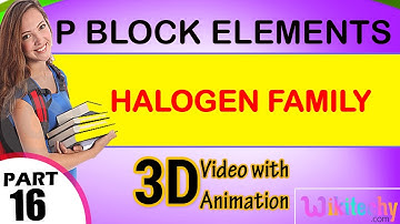 halogen family p block elements  class 12 chemistry subject notes lectures cbse iitjee neet