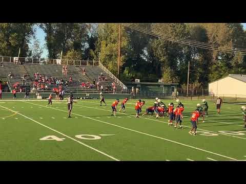 Quinton Hodge 7th grade Rusheon middle school 2021 season highlights QB/Wr/Lb