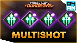 What If? QUADRUPLE MULTISHOT - Impossible Enchantment Combo Showcase in Minecraft Dungeons