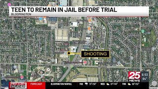 Teen charged with shooting a man in Bloomington to remain in juvenile jail before trial