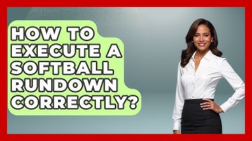 How To Execute A Softball Rundown Correctly? | Softball Basics and Beyond News