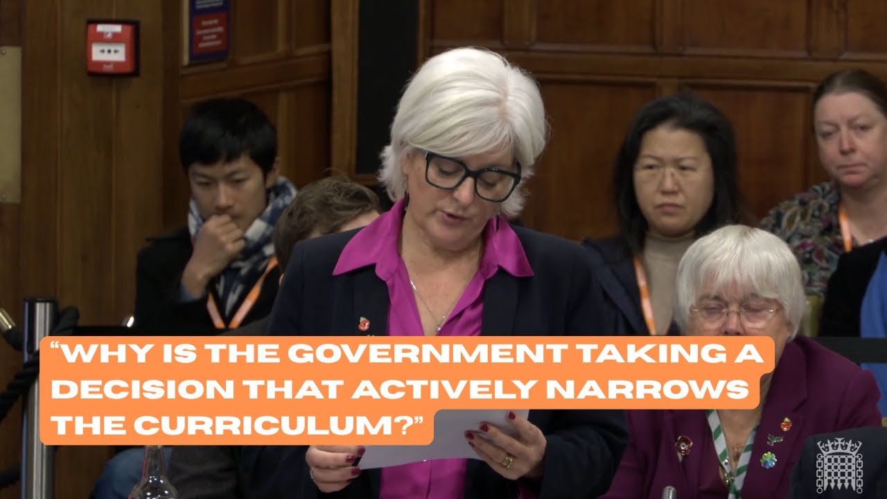 Watch my speech criticising the Government's funding cut to the IB Diploma