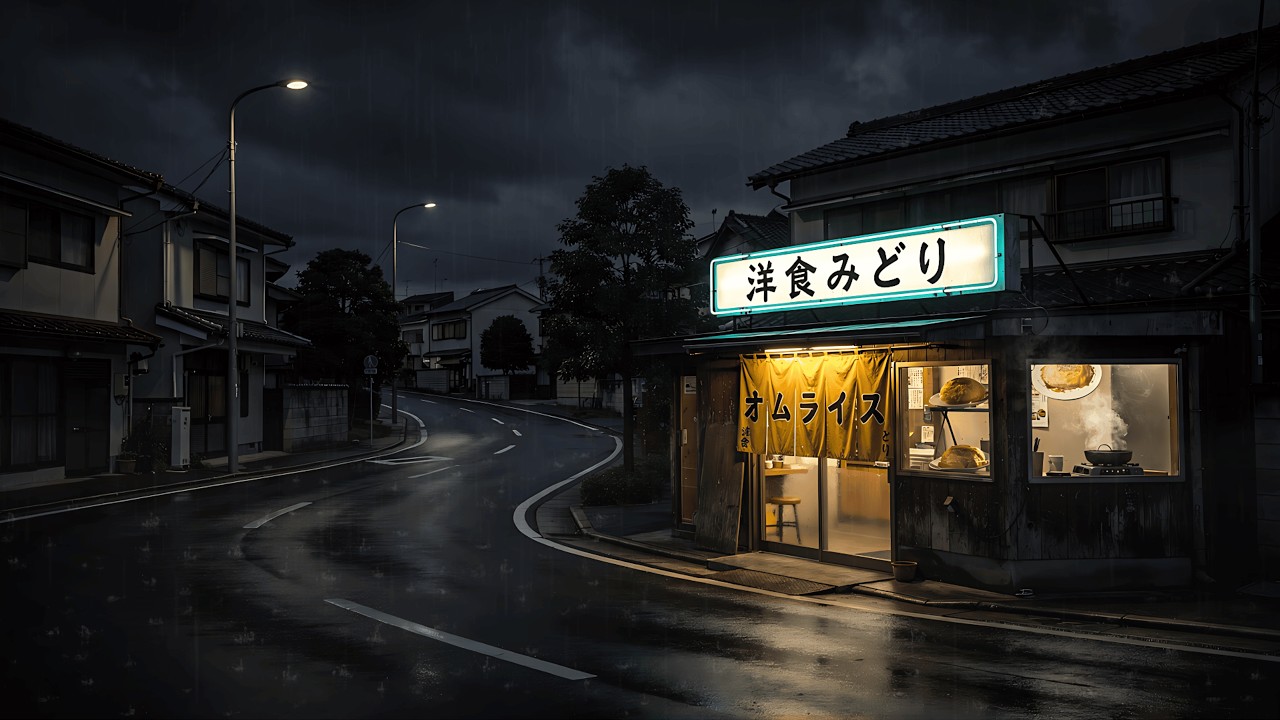 Nobody Outside at 3AM 🌧️ Rainy Tokyo Night with One Light Still On | Calm Lofi for Study & Sleep