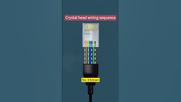 Network cable crystal head wiring sequence！ #network #networkengineers #opticalfiber