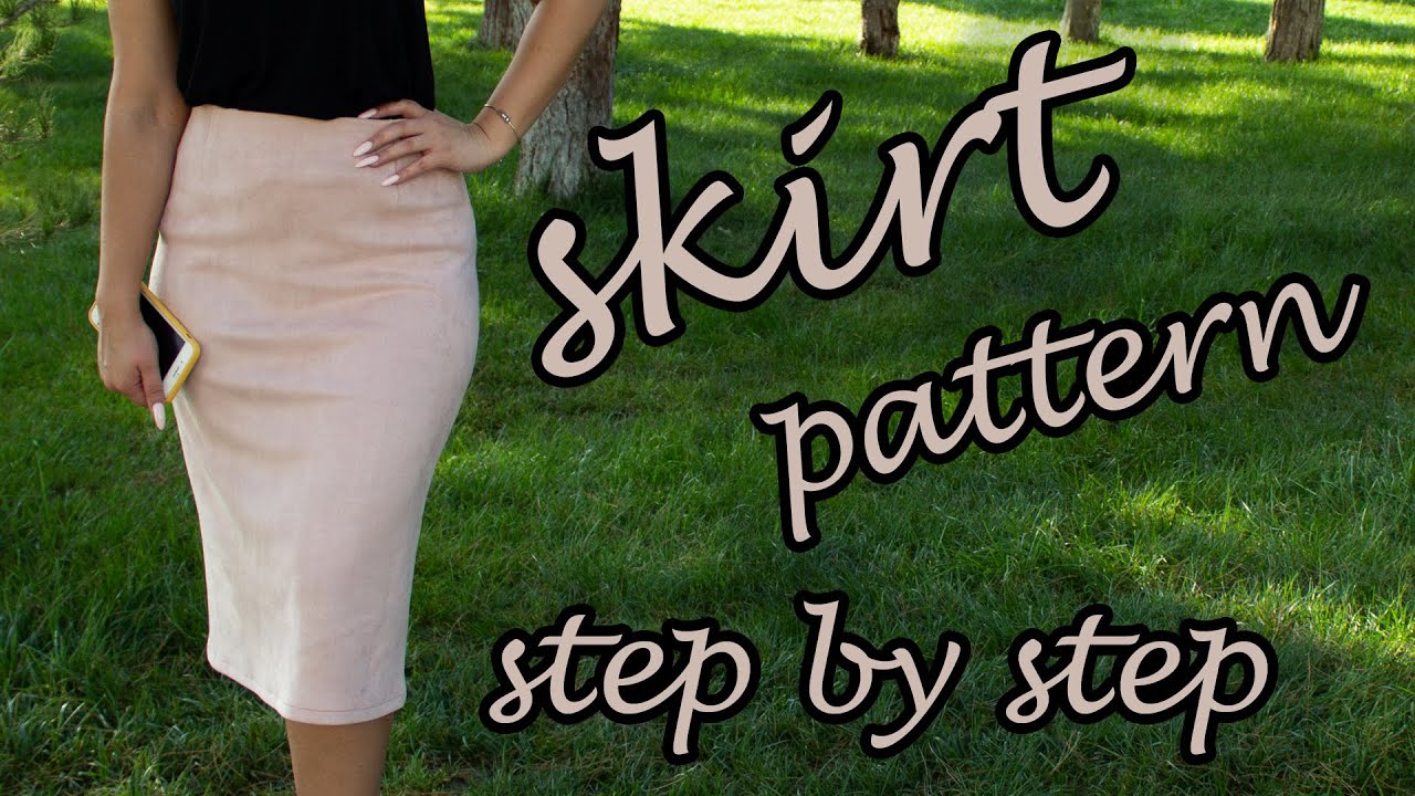 DIY Skirt pattern making tutorial | How to make an EASY skirt pattern | step by step