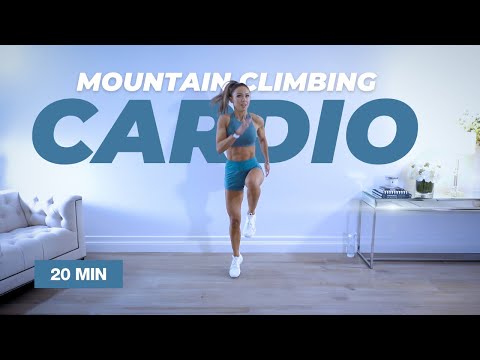 20 Min MOUNTAIN CLIMBING CARDIO Workout / No Equipment / LISS — Caroline Girvan