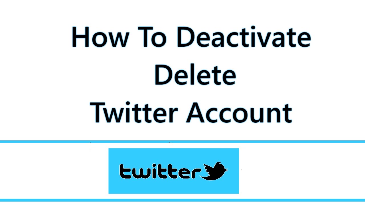 How To Deactivate Twitter Account YouTube How To Deactivate Twitter Account YouTube