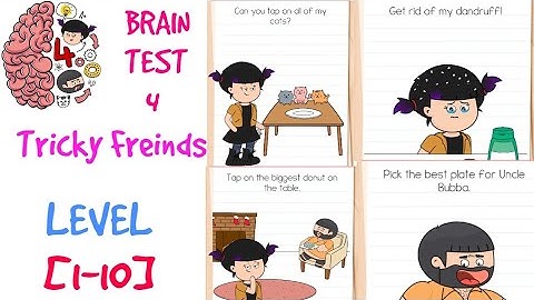 Brain Test 4 Level 1 2 3 4 5 6 7 8 9 10 Solution or Walkthrough