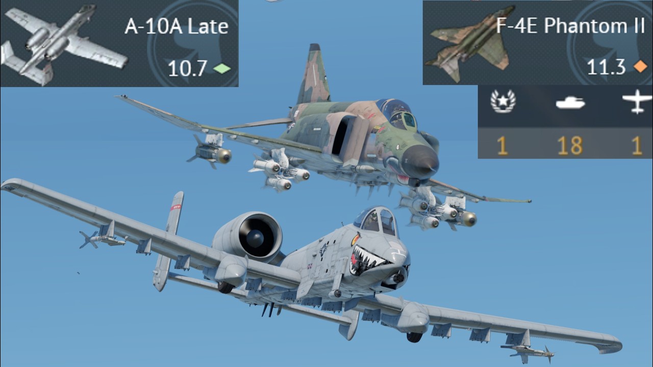 САМАЯ НЕСПРАВЕДЛИВАЯ КОМБИНАЦИЯ 11.3 CAS (F-4E и A-10A CAS)