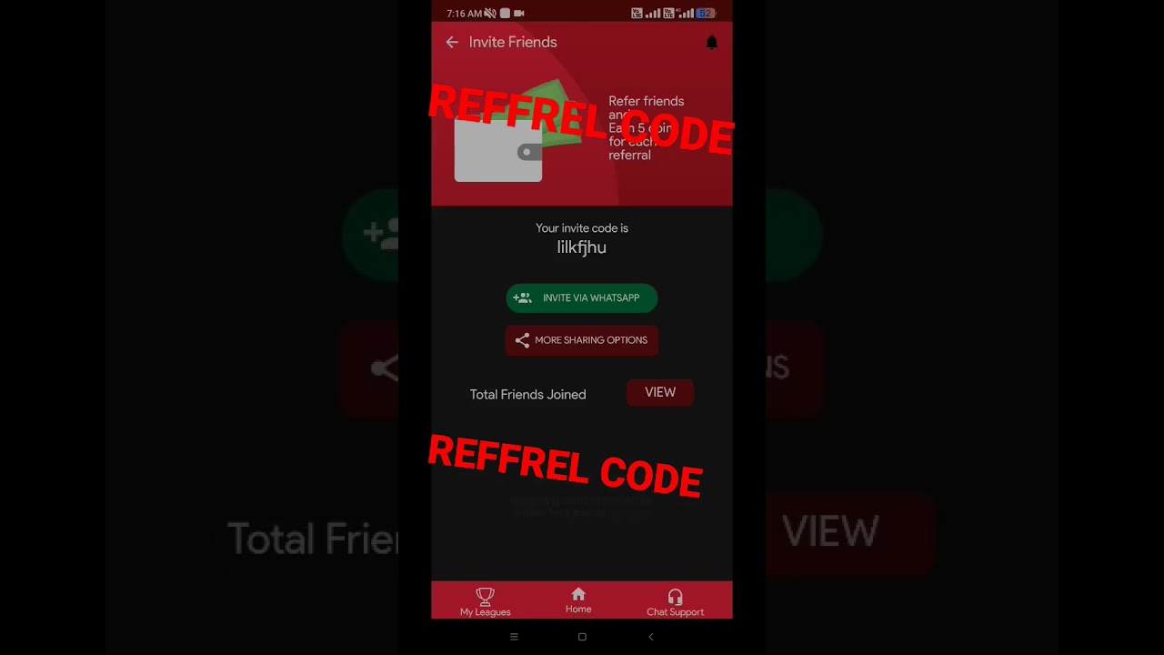 REFFREL CODE For khiladi adda