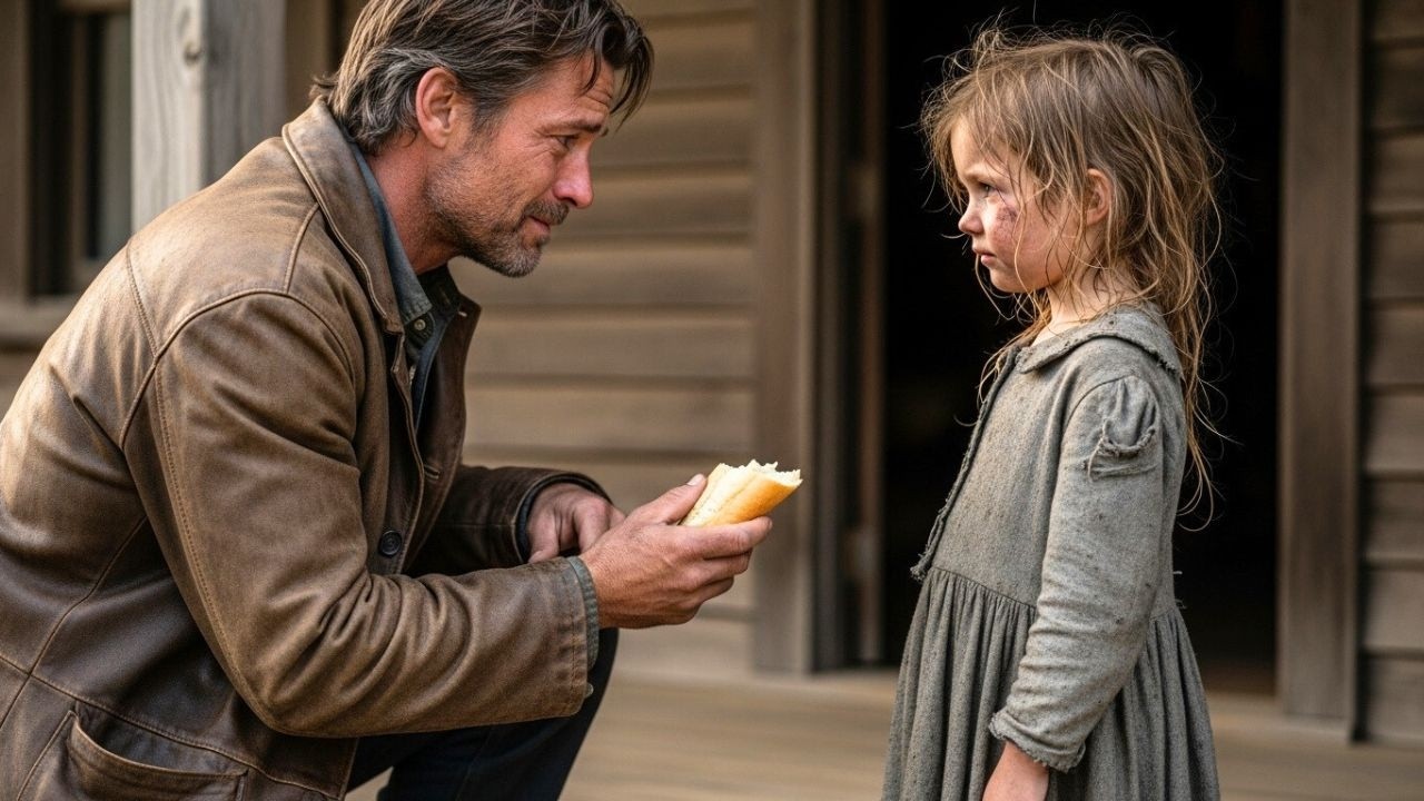 “I’m Still Waiting for Him” —  Then The Cowboy Knelt and Changed a Starving Girl’s Fate