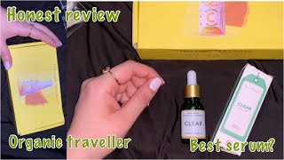 Organic traveller serum review/ Clear acne serum my honest review/worth buying | Samra Rukhsar