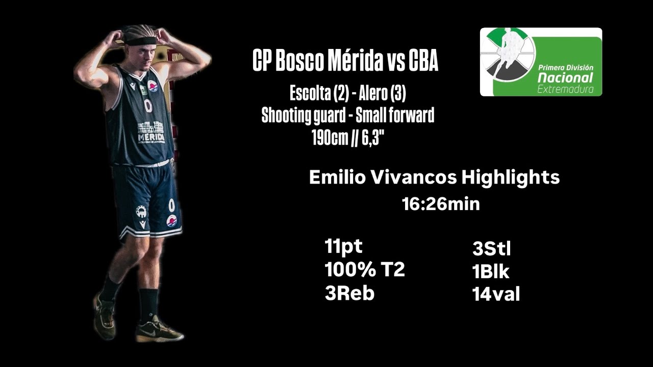 Highlights: Emilio Vivancos CP Bosco Mérida