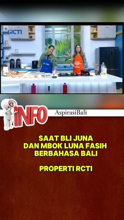 Saat Chef Juna & Luna Maya Fasih Berbahasa Bali